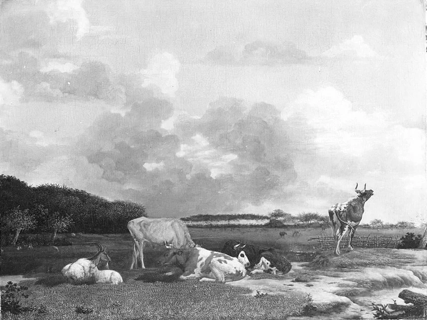 Mucche e capre al pascolo - Museo statale di Schwerin
